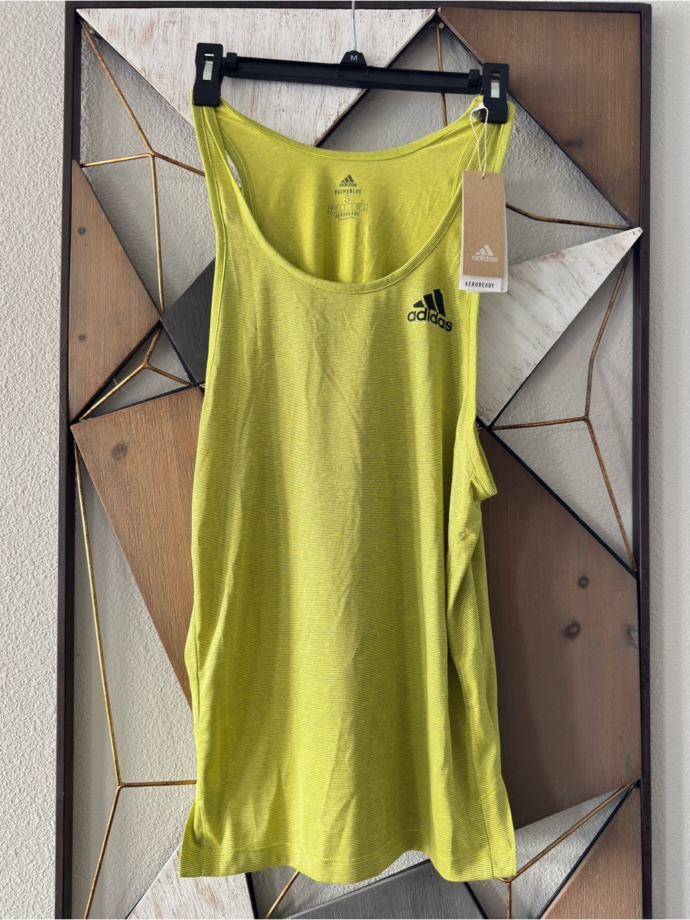 adidas Neon Yellow Performance Tank Top